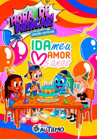 Capa da revistinha IDA, meu amor: 5 anos